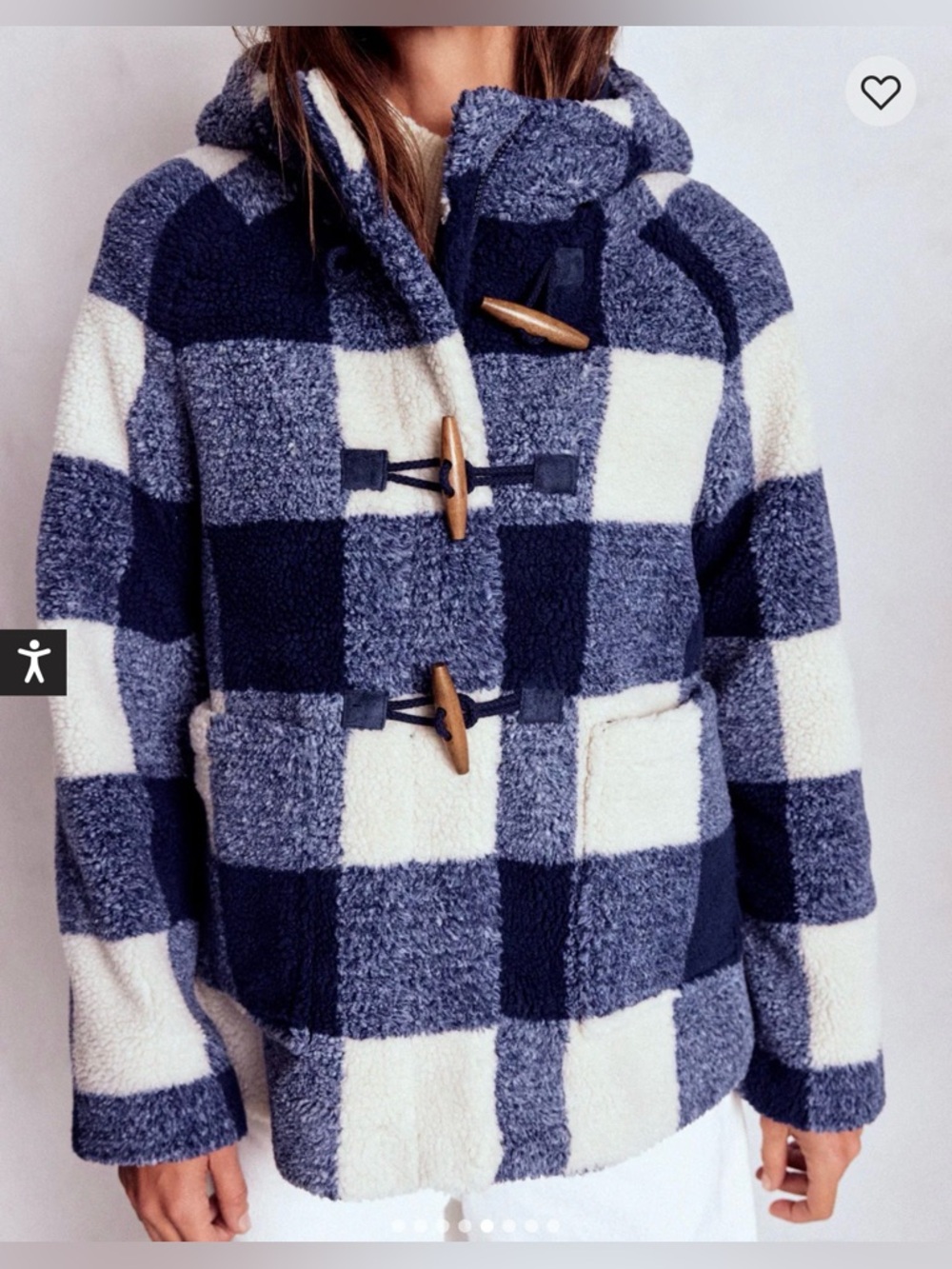 NEW! BODEN Borg Duffle Coat - Picture 7 of 16